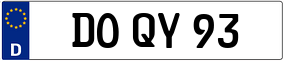 Trailer License Plate